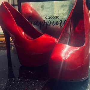 Red character shoes size 12.5